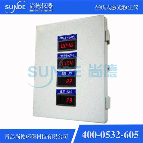 SN-F802 智能型在線(xiàn)式粉塵濃度檢測(cè)儀（PM2.5+PM10，帶外顯）
